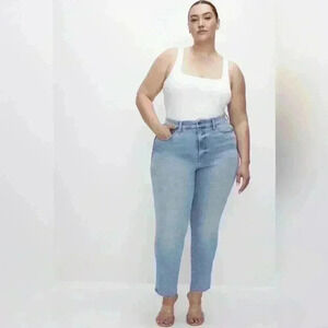 P7003 just my size light wash straight jeans size 26w